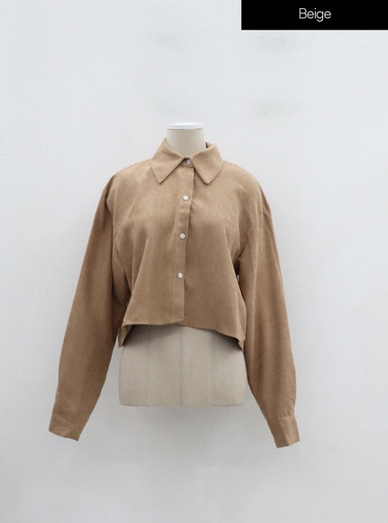 Cropped Button Shirt IJ331