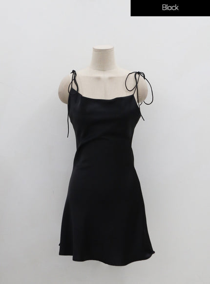 Satin Lingerie Style Mini Dress IN08