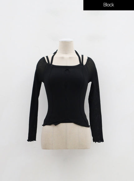 Layered Cropped Top Set IF301