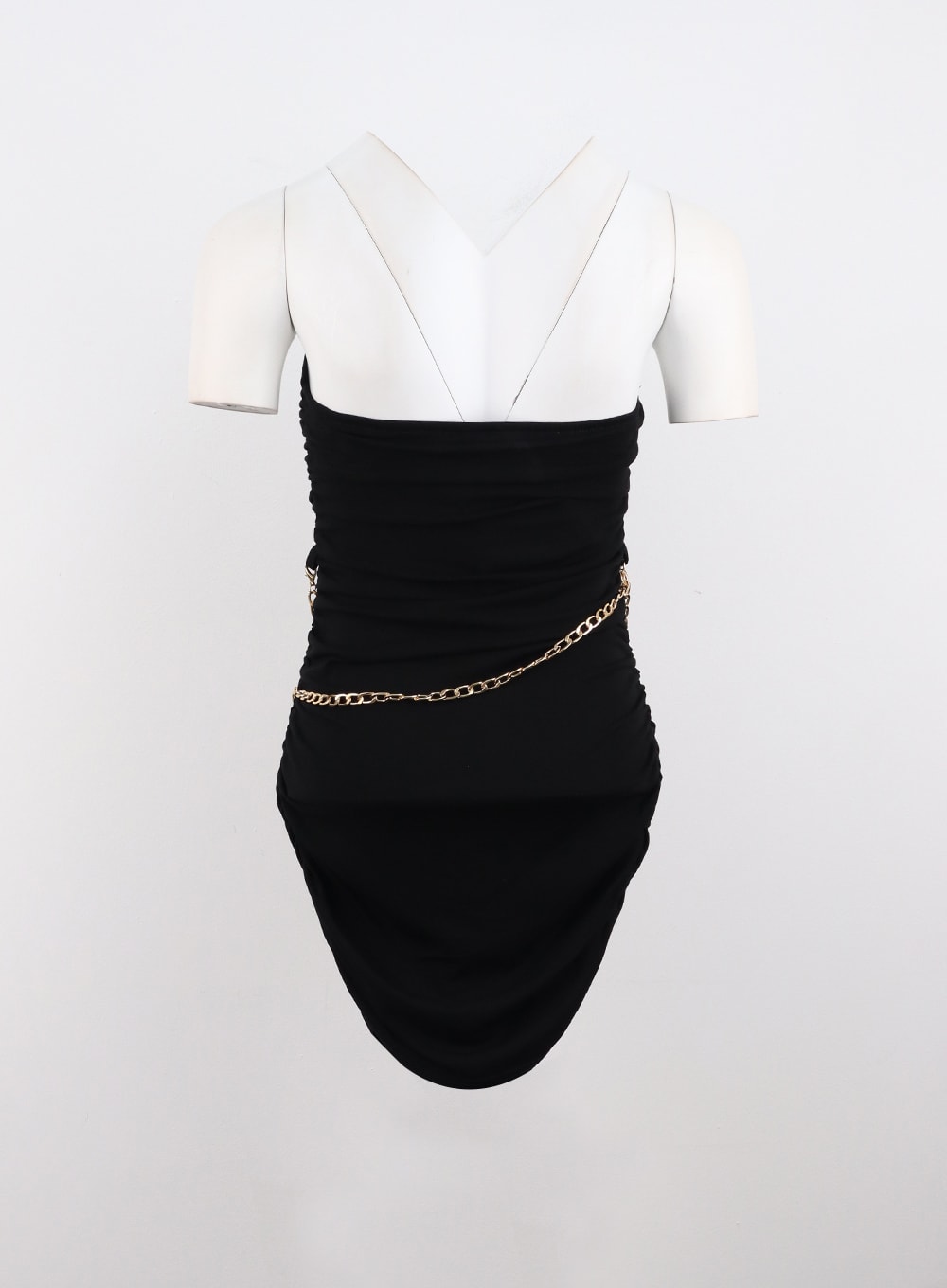 chain-strapless-mini-dress-io310