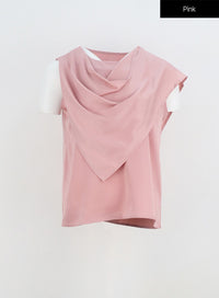 flare-neck-sleeveless-blouse-iy331