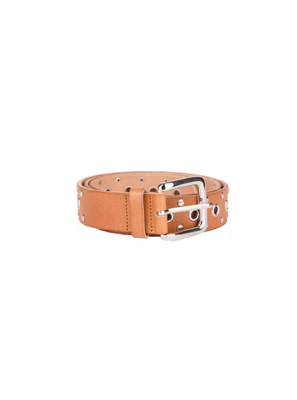mens-multi-eyelet-grommet-belt-il516 / Beige