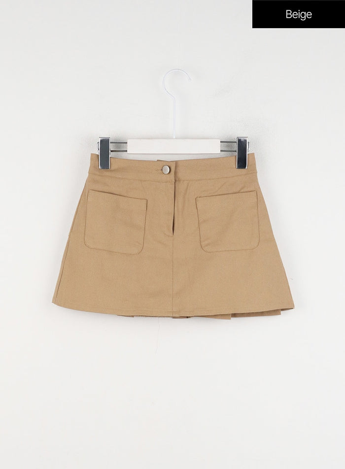 cargo-mini-skirt-id305 / Beige