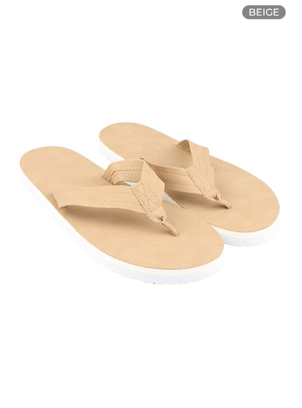 mens-faux-leather-sandals-iu405 / Beige