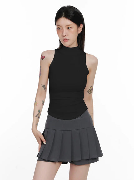 Mock Neck Tank Top IS508