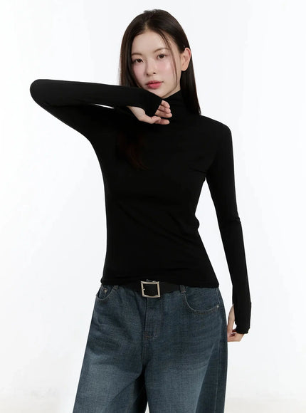 Elegant White Turtleneck Top ID526