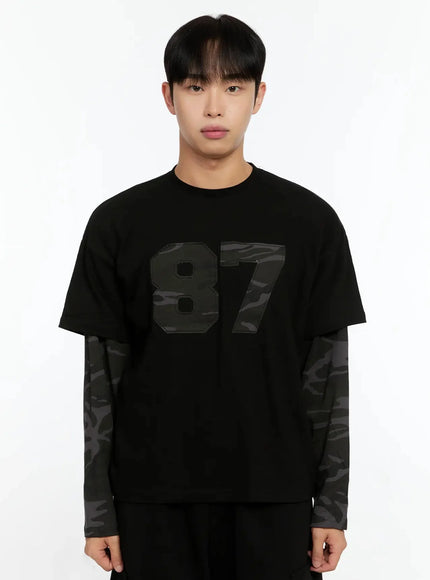 mens-camo-graphic-layered-tee-in525 / Black