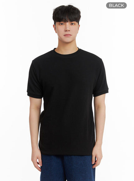mens-solid-basic-t-shirt-ia402 / Black