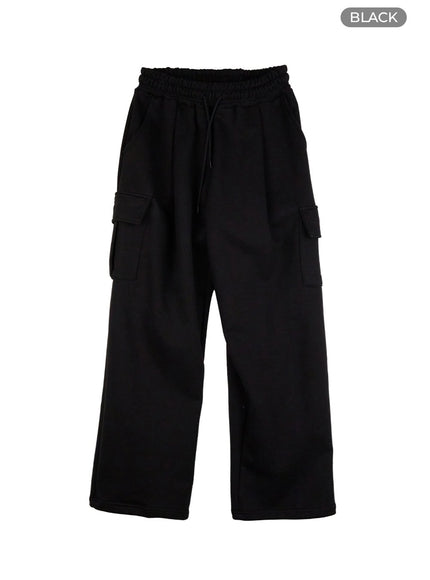 mens-soft-cargo-pants-io417 / Black