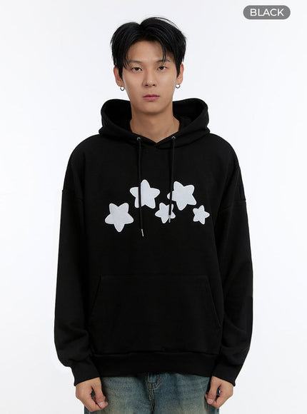 mens-graphic-hoodie-io428 / Black