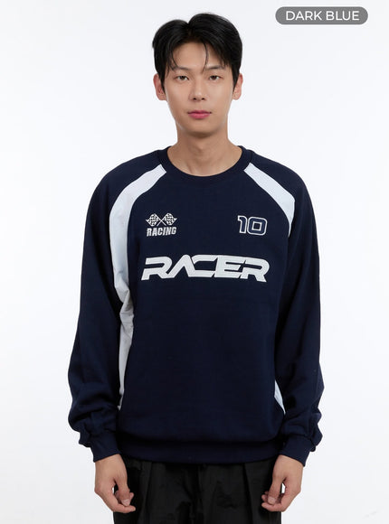 mens-oversized-raglan-sweatshirt-ig428 / Dark blue