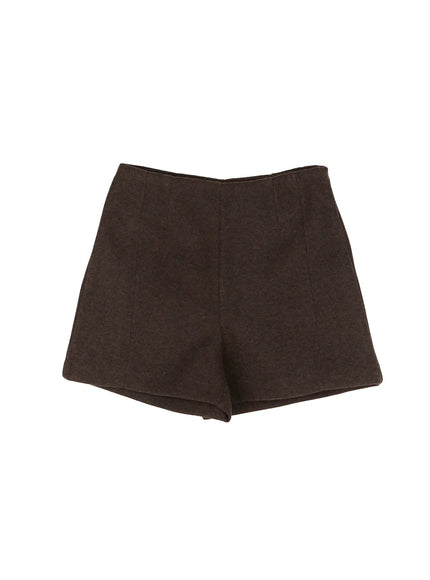 wool-blend-tailored-shorts-id510 / Dark brown