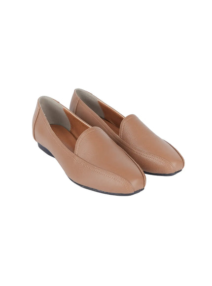 soft-faux-leather-loafers-is516 / Dark brown
