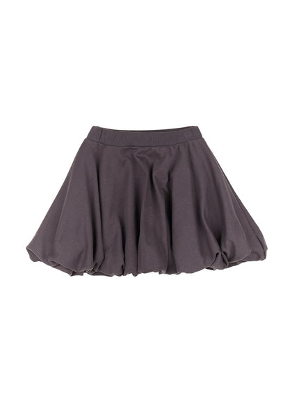 Balloon-Fit Mini Skirt IM513