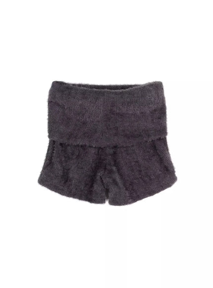 textured-knit-shorts-in528 / Dark gray