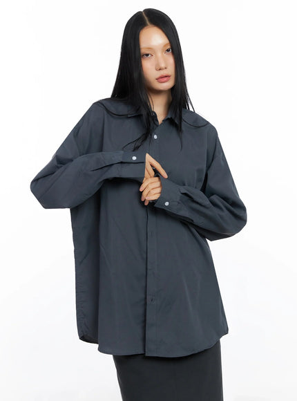 Relaxed-Fit Button Down Shirt CO517