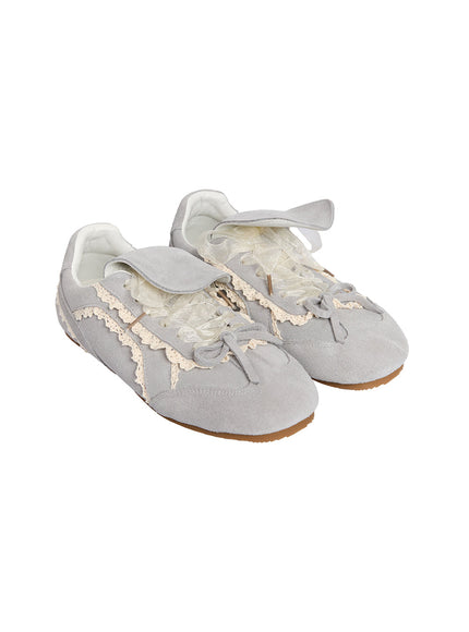 lace-up-metallic-sneakers-if510 / Gray