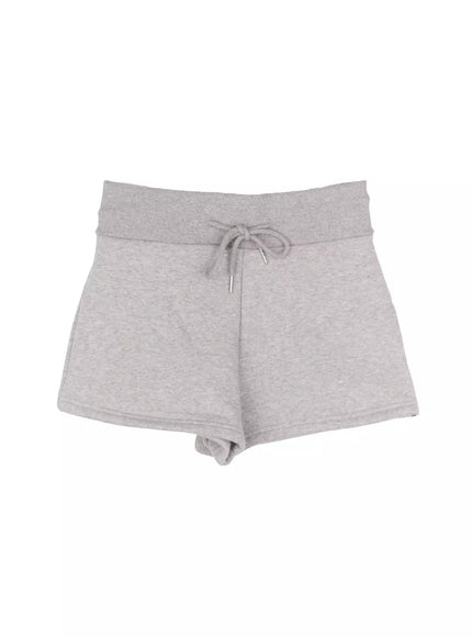 cozy-fleece-track-shorts-ij521 / Gray