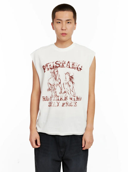 Men's Mustang Graphic Muscle Tee IG511