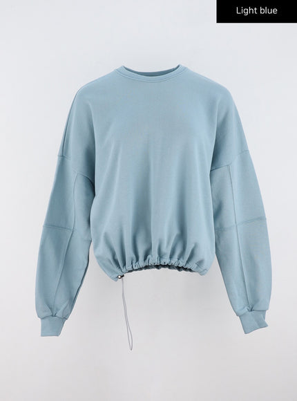 drawstring-sweat-set-io326 / Light blue