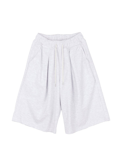 mens-wide-fit-comfy-sweatshorts-iy506 / Light gray