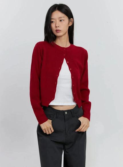 Classic Button-up Cardigan IS515