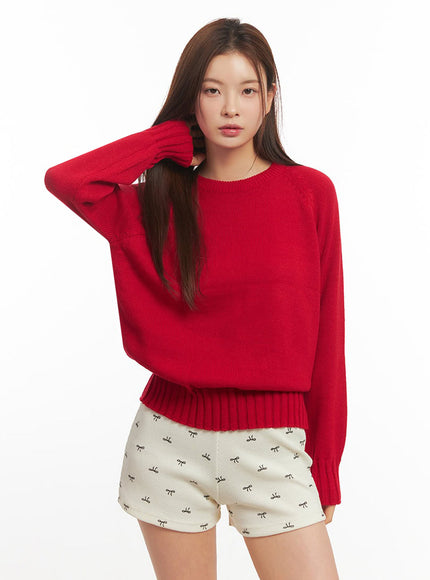 Basic Round Neck Sweater IM513