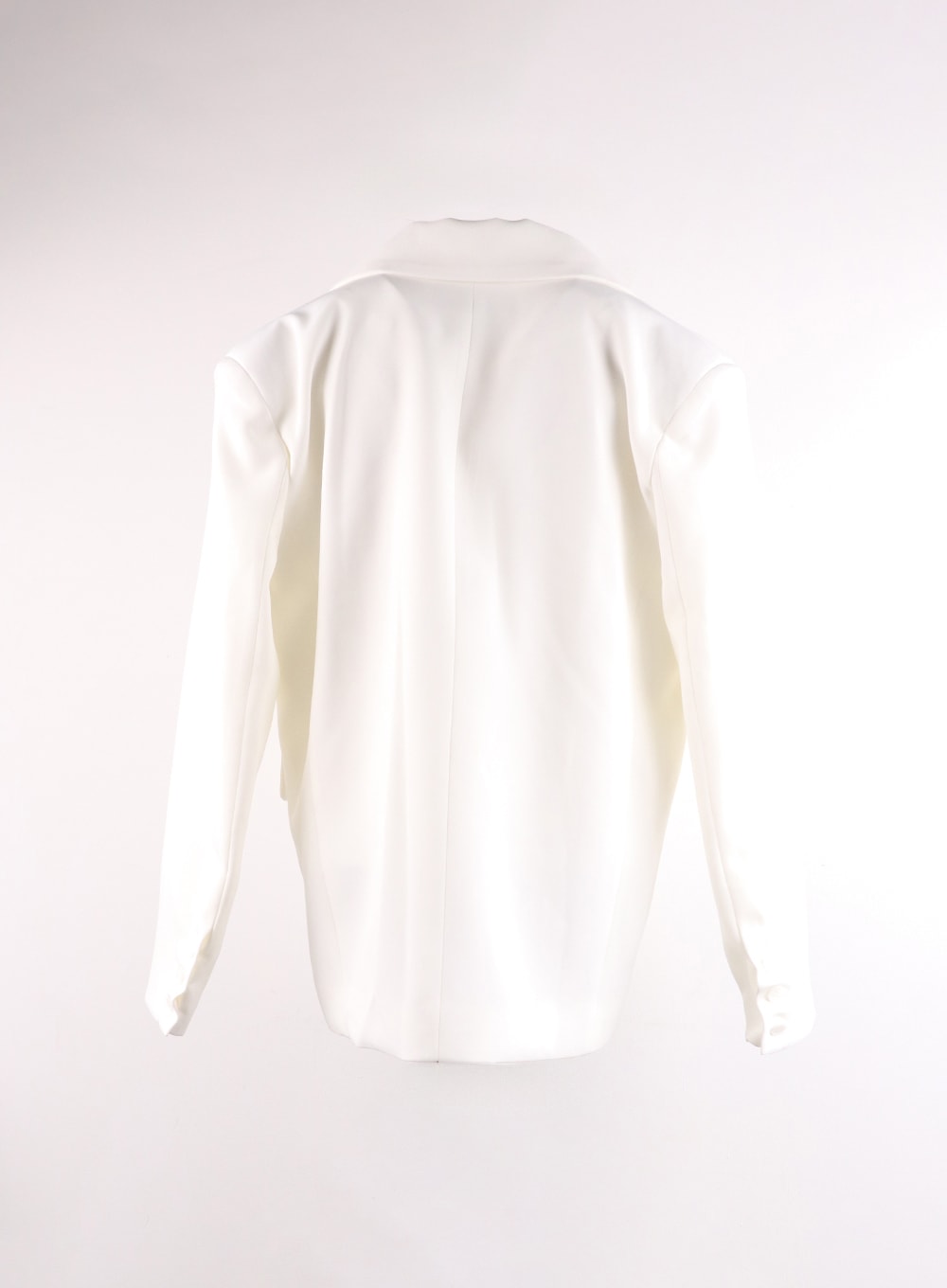oversized-solid-blazer-jacket-if402 / White