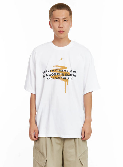 mens-graphic-oversized-tee-il521 / White