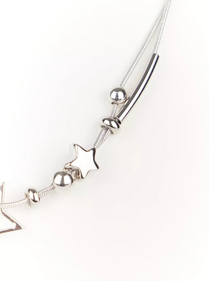double-chain-star-necklace-ij528
