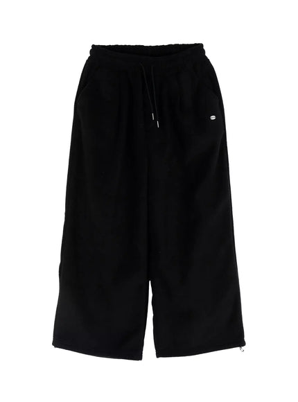 wide-leg-fleece-sweatpants-id526 / Black
