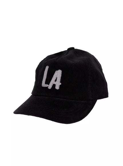 textured-lettering-cap-ij509 / Black