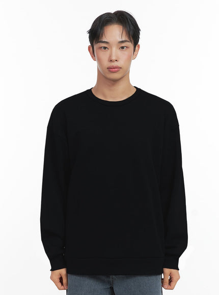 mens-classic-crewneck-sweatshirt-in426 / Black