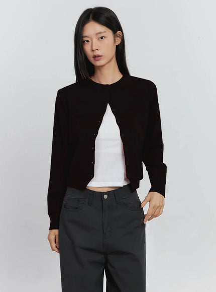 Classic Button-up Cardigan IS515