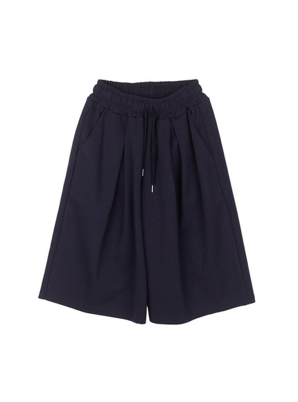 mens-wide-fit-comfy-sweatshorts-iy506 / Dark blue