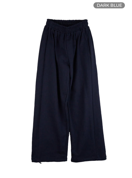 classic-cotton-wide-fit-sweatpants-is427 / Dark blue