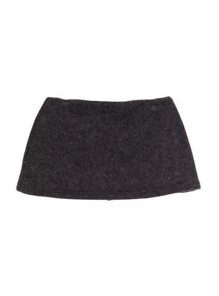 Fleece Low Rise Mini Skirt IJ516