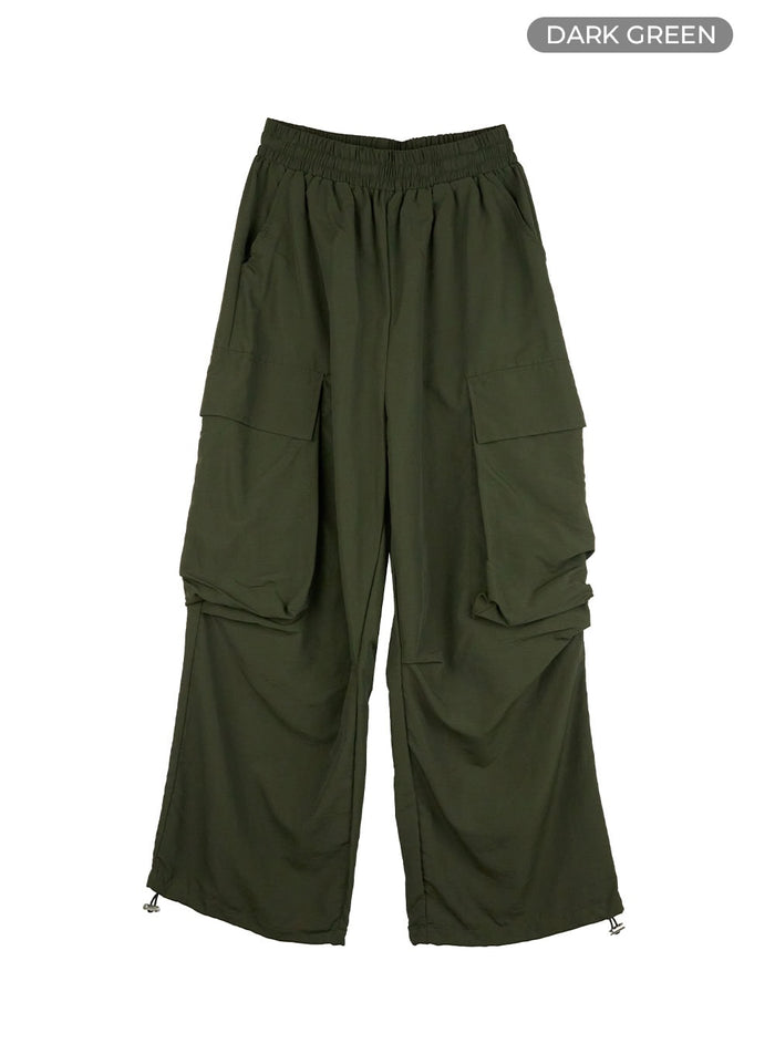 activewear-cargo-sweatpants-il409 / Dark green