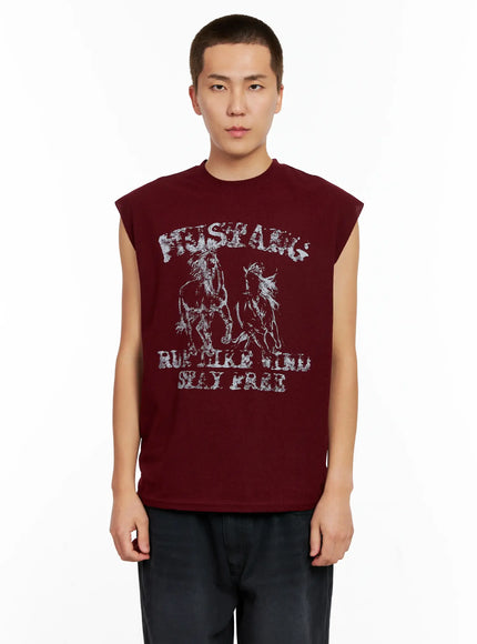 Men's Mustang Graphic Muscle Tee IG511