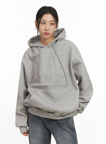 Oversized Embroidered Hoodie IJ503