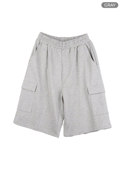 mens-cotton-shorts-ig402 / Gray