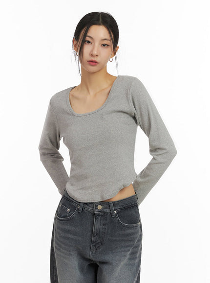 Basic Square-Neck Crop Top ID431