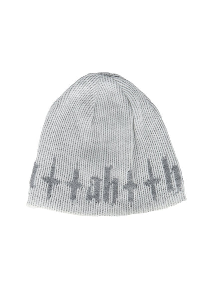 mens-graphic-beanie-ia507 / gray