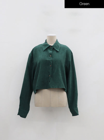 Cropped Button Shirt IJ331