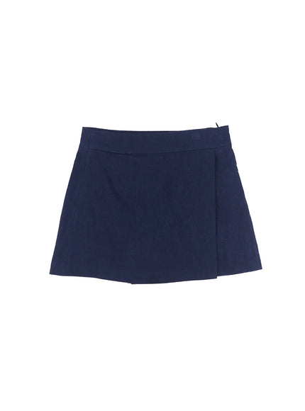 Linen Mini Skort CL524