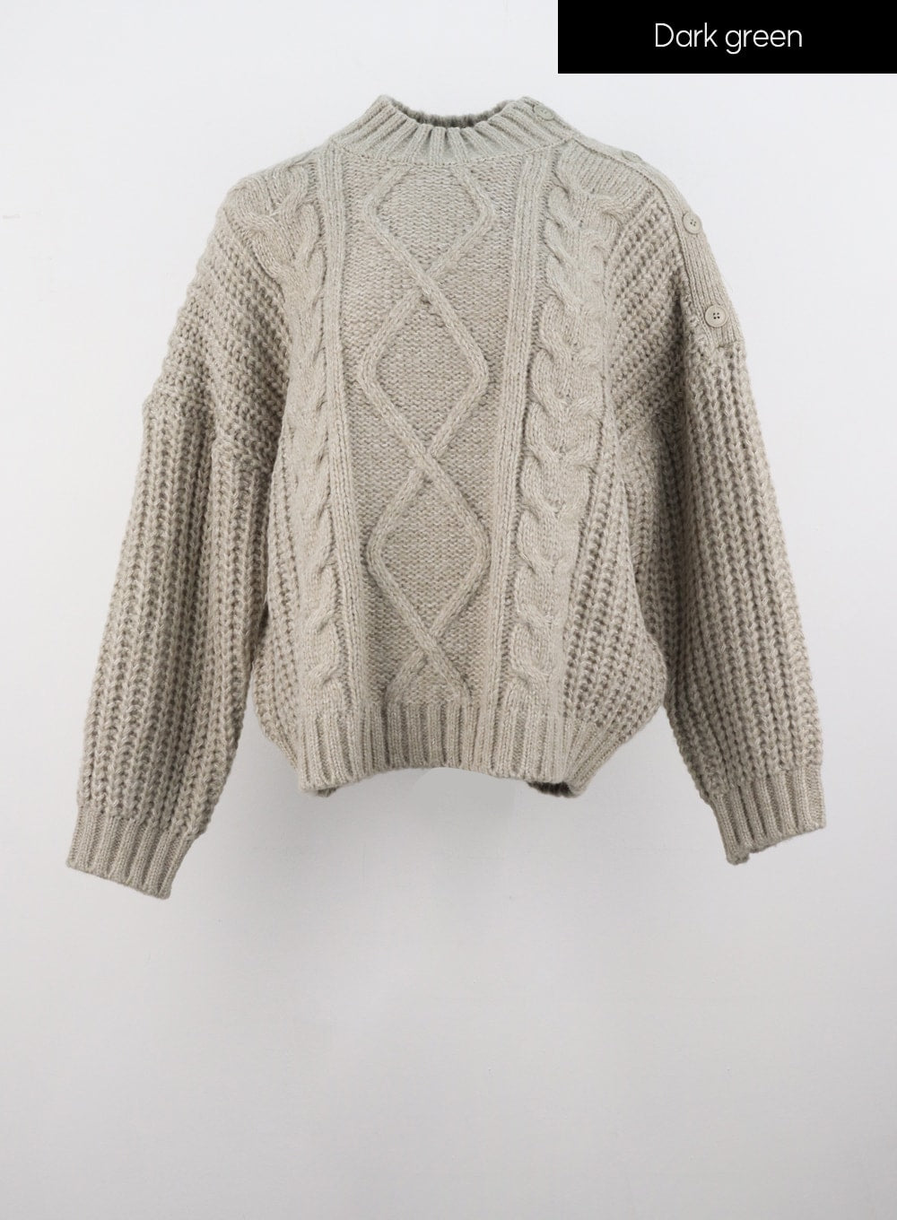 Boxy cable shop knit sweater