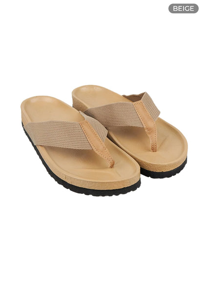 mens-solid-slides-ig402 / Beige