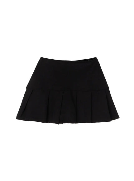 pleated-mini-skirt-id525 / Black