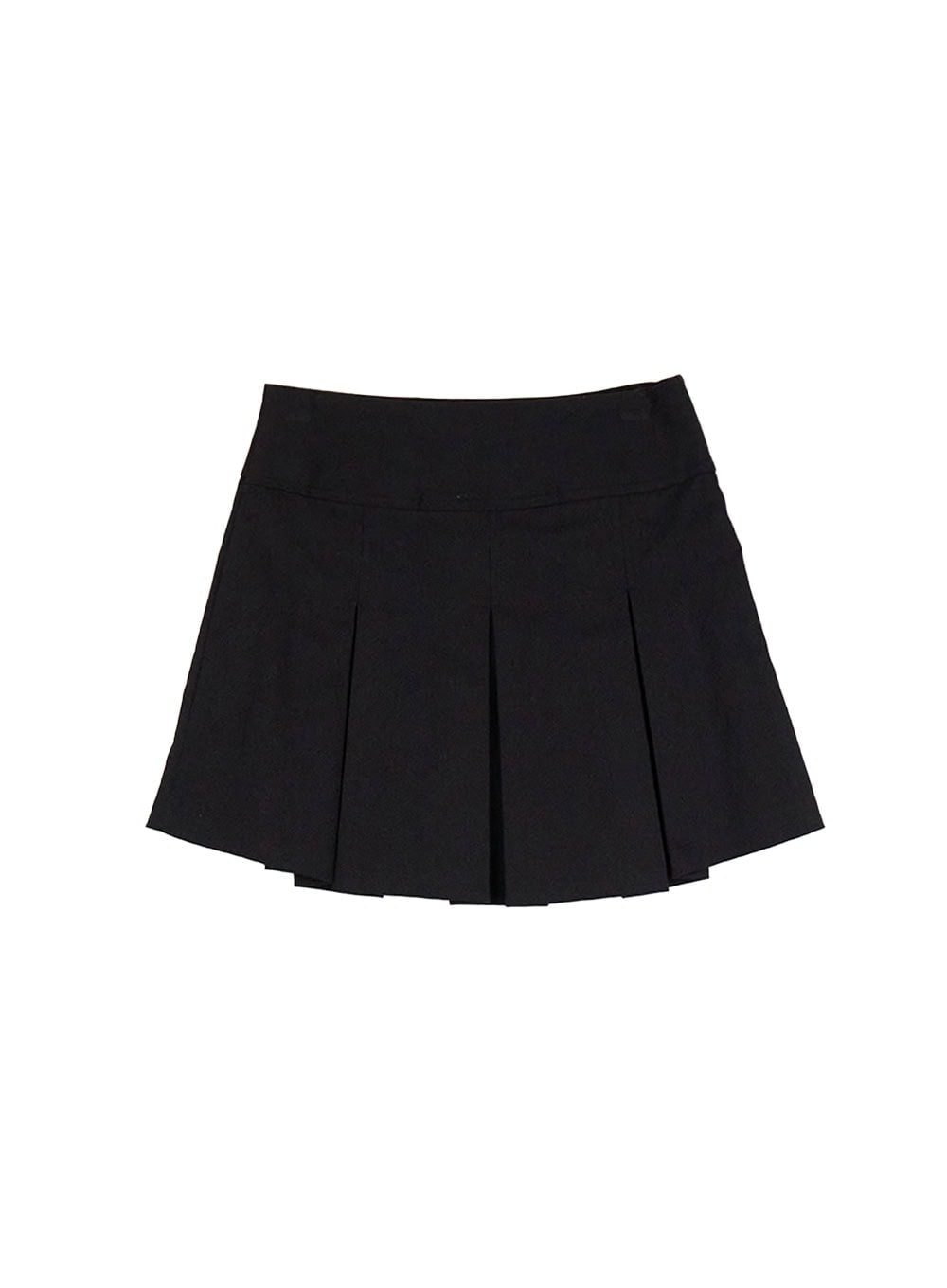 classic-pleated-mini-skirt-if505 / Black