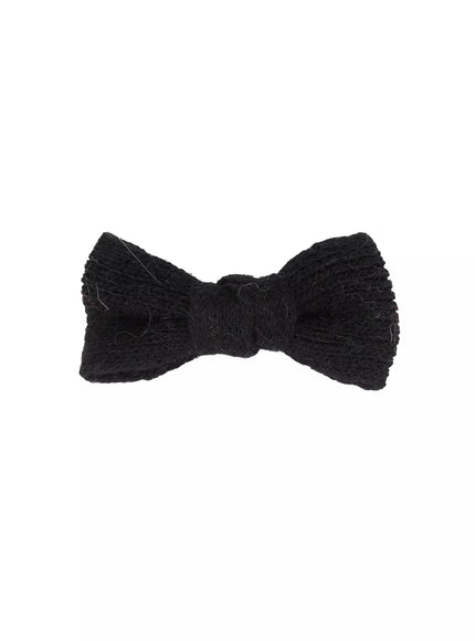 soft-angora-bow-hair-clip-id526 / Black